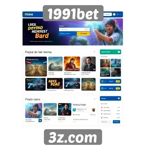 Interface do usuário no site 1991bet