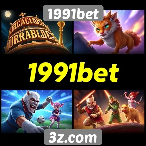 Variedade de jogos disponíveis na plataforma 1991bet